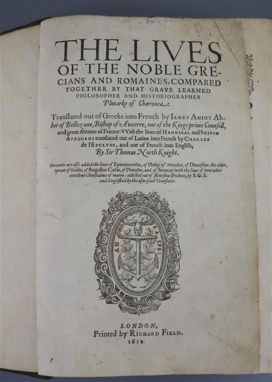 Plutarch - Lives The Lives of the Noble Grecians and Romanes,